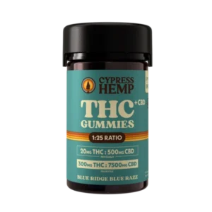 7800mg THC Gummies + CBD Blue Ridge Blue Razz