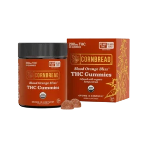 Cornbread Blood Orange Bliss THC Gummies 200mg Cornbread Blood Orange Bliss THC Gummies 200mg