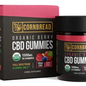 Cornbread Organic Berry CBD Gummies 1500mg Full Spectrum