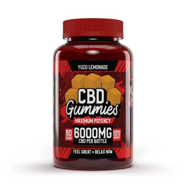 Yuzu Lemonade CBD Gummies Maximum Potency 6000mg